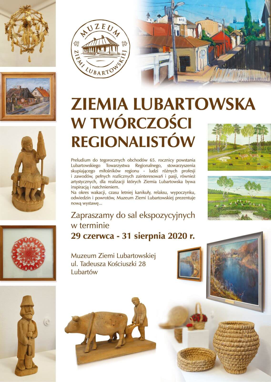 Plakat Ziemia Lubartowska w twórczości regionalistów